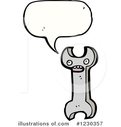 Royalty-Free (RF) Wrench Clipart Illustration by lineartestpilot - Stock Sample #1230357