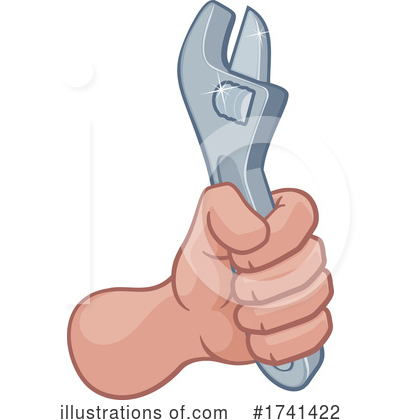Royalty-Free (RF) Wrench Clipart Illustration by AtStockIllustration - Stock Sample #1741422
