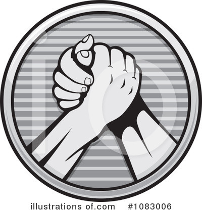 Arm Wrestling Clipart #1083006 by Any Vector