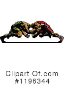 Wrestling Clipart #1196344 by Chromaco