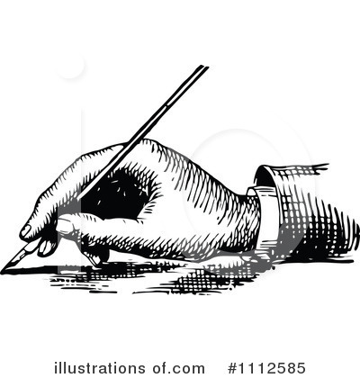 Royalty-Free (RF) Writing Clipart Illustration by Prawny Vintage - Stock Sample #1112585