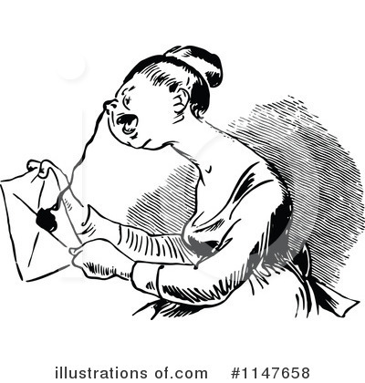 Royalty-Free (RF) Writing Clipart Illustration by Prawny Vintage - Stock Sample #1147658