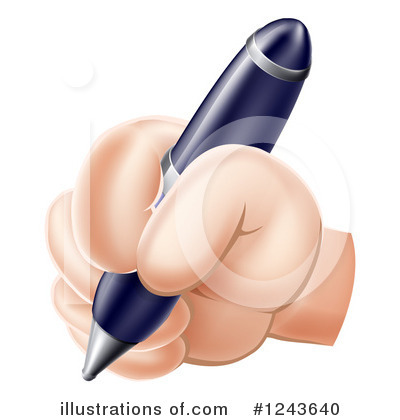 Writing Clipart #1243640 by AtStockIllustration