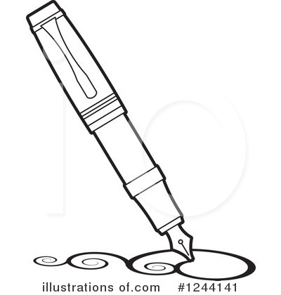 Pen Nib Clipart #1244141 by Lal Perera