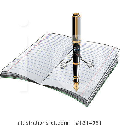 Royalty-Free (RF) Writing Clipart Illustration by Vector Tradition SM - Stock Sample #1314051