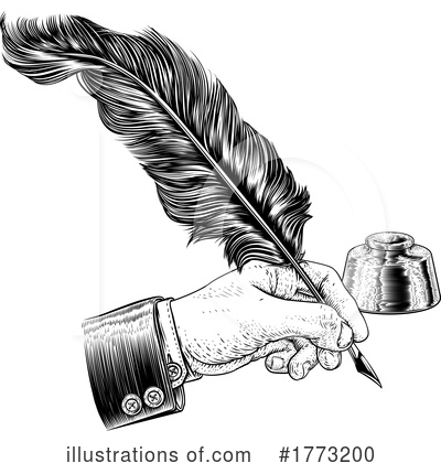 Feather Quill Clipart #1773200 by AtStockIllustration