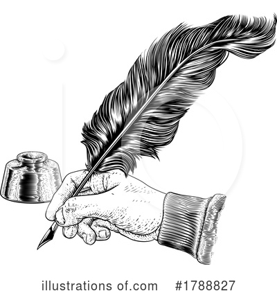 Feather Quill Clipart #1788827 by AtStockIllustration