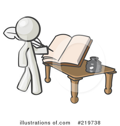 Royalty-Free (RF) Writing Clipart Illustration by Leo Blanchette - Stock Sample #219738