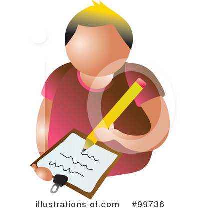 Royalty-Free (RF) Writing Clipart Illustration by Prawny - Stock Sample #99736