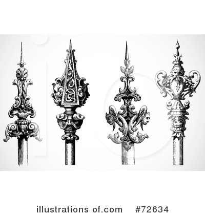 Royalty-Free (RF) Wrought Iron Clipart Illustration by BestVector - Stock Sample #72634