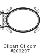 Wrought Iron Sign Clipart #209297 by Frisko