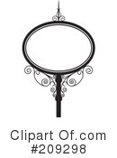 Wrought Iron Sign Clipart #209298 by Frisko