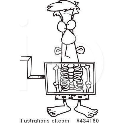 Royalty-Free (RF) Xray Clipart Illustration by toonaday - Stock Sample #434180