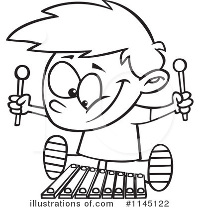 Royalty-Free (RF) Xylophone Clipart Illustration by toonaday - Stock Sample #1145122