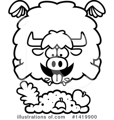 Yak Clipart #1419900 by Cory Thoman