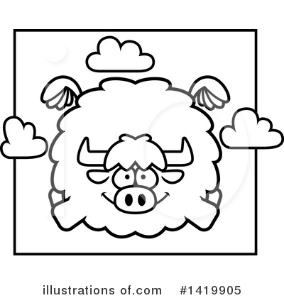 Yak Clipart #1419905 by Cory Thoman