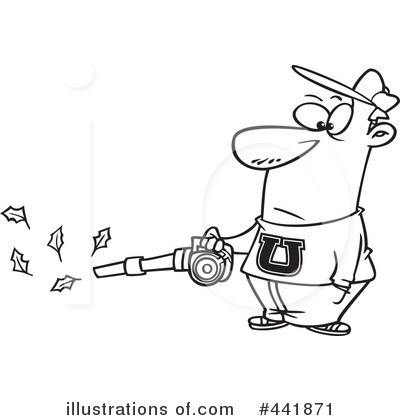 Leaf Blower Clipart #441871 by toonaday