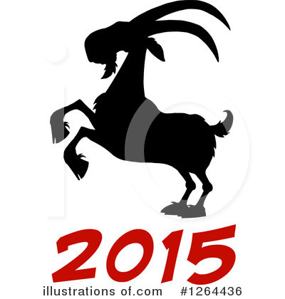 Royalty-Free (RF) Year Of The Goat Clipart Illustration by Hit Toon - Stock Sample #1264436