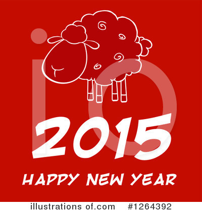 Royalty-Free (RF) Year Of The Sheep Clipart Illustration by Hit Toon - Stock Sample #1264392