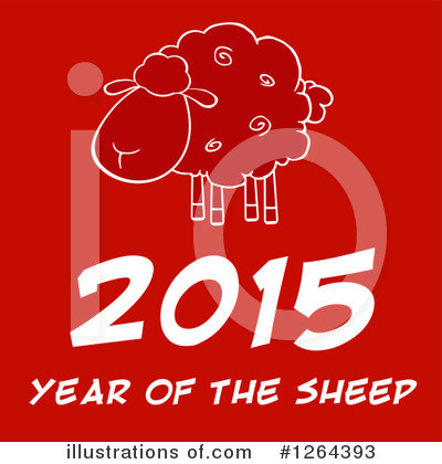 Royalty-Free (RF) Year Of The Sheep Clipart Illustration by Hit Toon - Stock Sample #1264393