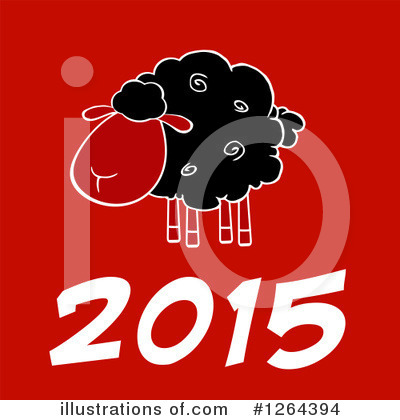Royalty-Free (RF) Year Of The Sheep Clipart Illustration by Hit Toon - Stock Sample #1264394