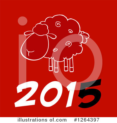 Royalty-Free (RF) Year Of The Sheep Clipart Illustration by Hit Toon - Stock Sample #1264397