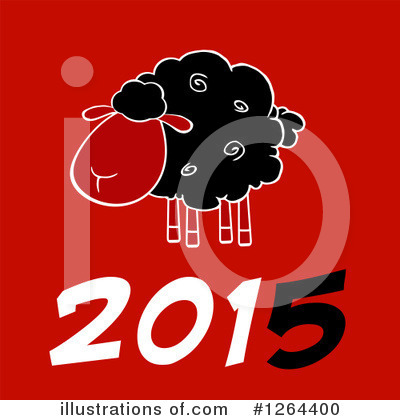 Royalty-Free (RF) Year Of The Sheep Clipart Illustration by Hit Toon - Stock Sample #1264400