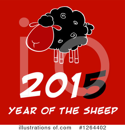 Royalty-Free (RF) Year Of The Sheep Clipart Illustration by Hit Toon - Stock Sample #1264402