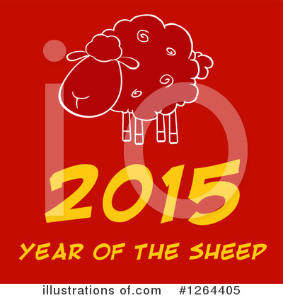 Royalty-Free (RF) Year Of The Sheep Clipart Illustration by Hit Toon - Stock Sample #1264405