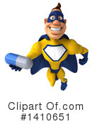 Yellow And Blue Super Hero Clipart #1410651 by Julos
