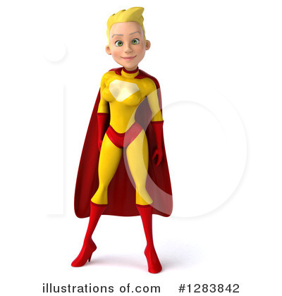 Yellow And Red Super Hero Clipart #1283842 by Julos