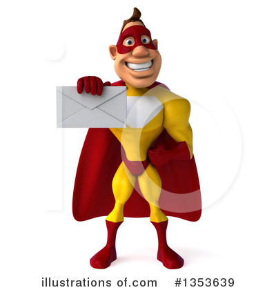 Yellow And Red Super Hero Clipart #1353639 by Julos