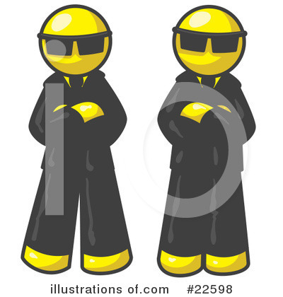Royalty-Free (RF) Yellow Collection Clipart Illustration by Leo Blanchette - Stock Sample #22598