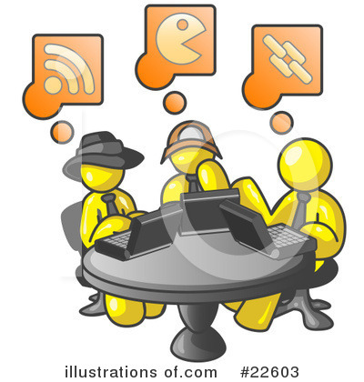 Royalty-Free (RF) Yellow Collection Clipart Illustration by Leo Blanchette - Stock Sample #22603