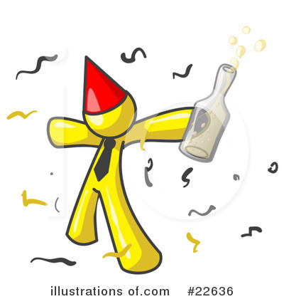 Royalty-Free (RF) Yellow Collection Clipart Illustration by Leo Blanchette - Stock Sample #22636