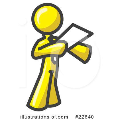Royalty-Free (RF) Yellow Collection Clipart Illustration by Leo Blanchette - Stock Sample #22640