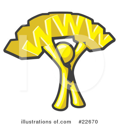Royalty-Free (RF) Yellow Collection Clipart Illustration by Leo Blanchette - Stock Sample #22670