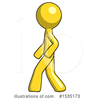 Royalty-Free (RF) Yellow Design Mascot Clipart Illustration by Leo Blanchette - Stock Sample #1535173