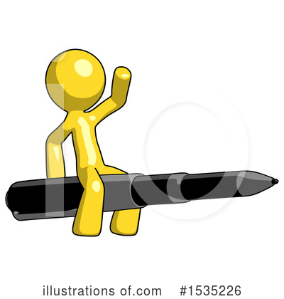 Royalty-Free (RF) Yellow Design Mascot Clipart Illustration by Leo Blanchette - Stock Sample #1535226