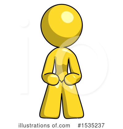 Royalty-Free (RF) Yellow Design Mascot Clipart Illustration by Leo Blanchette - Stock Sample #1535237