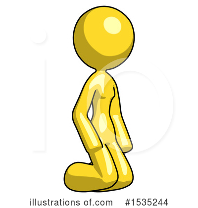 Royalty-Free (RF) Yellow Design Mascot Clipart Illustration by Leo Blanchette - Stock Sample #1535244