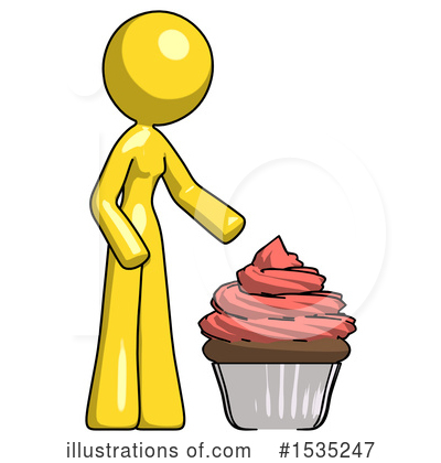 Royalty-Free (RF) Yellow Design Mascot Clipart Illustration by Leo Blanchette - Stock Sample #1535247