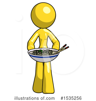 Royalty-Free (RF) Yellow Design Mascot Clipart Illustration by Leo Blanchette - Stock Sample #1535256