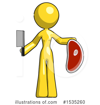 Royalty-Free (RF) Yellow Design Mascot Clipart Illustration by Leo Blanchette - Stock Sample #1535260