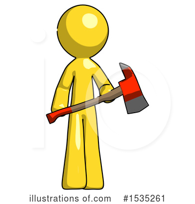 Royalty-Free (RF) Yellow Design Mascot Clipart Illustration by Leo Blanchette - Stock Sample #1535261