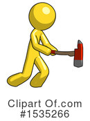 Yellow Design Mascot Clipart #1535266 by Leo Blanchette