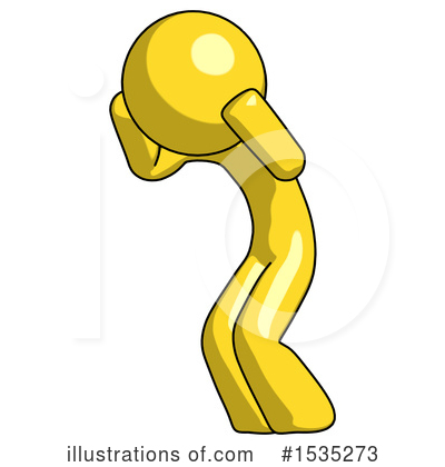 Royalty-Free (RF) Yellow Design Mascot Clipart Illustration by Leo Blanchette - Stock Sample #1535273
