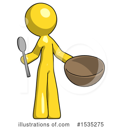 Royalty-Free (RF) Yellow Design Mascot Clipart Illustration by Leo Blanchette - Stock Sample #1535275