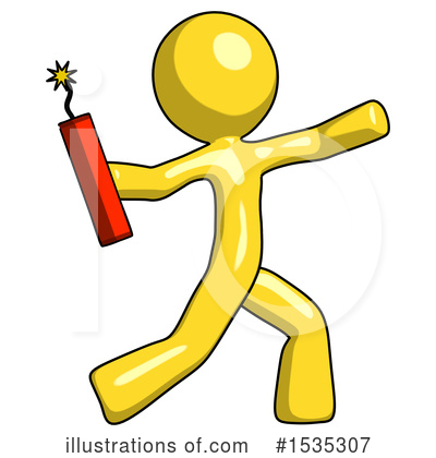 Royalty-Free (RF) Yellow Design Mascot Clipart Illustration by Leo Blanchette - Stock Sample #1535307