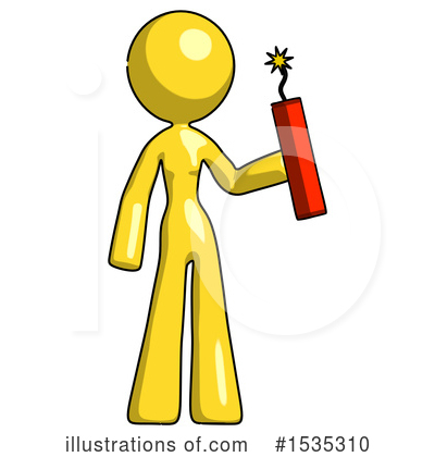 Royalty-Free (RF) Yellow Design Mascot Clipart Illustration by Leo Blanchette - Stock Sample #1535310